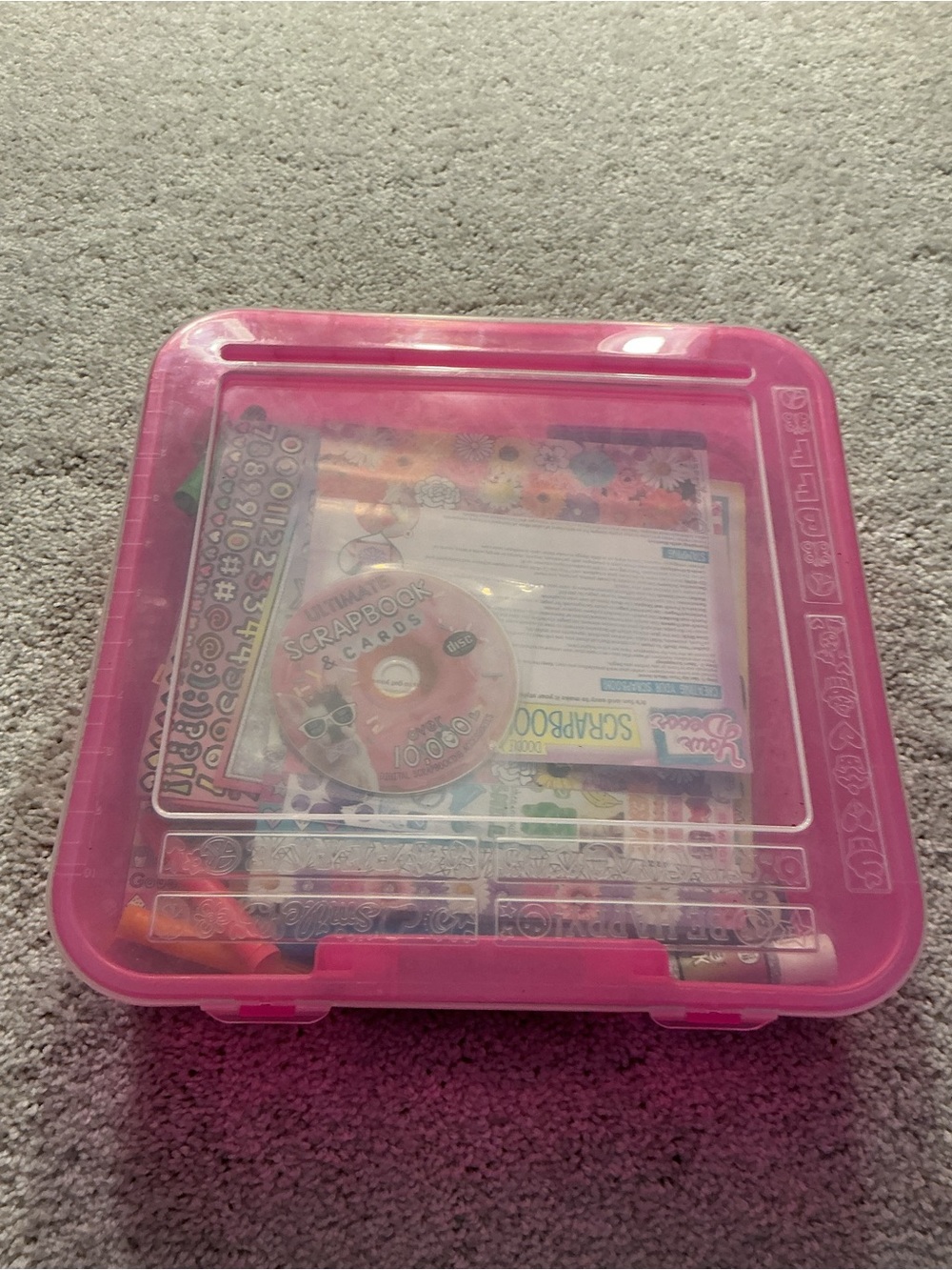 Source Unknown Pink Craft & Scrapbook Kit
